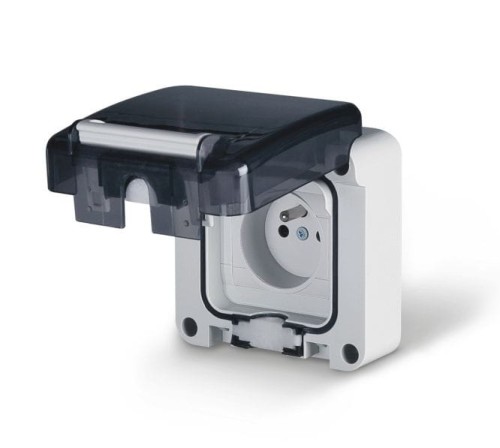 Gniazdo domowe podtynkowe 2P+E 16A SCAME 137.4411_PROSPERSKLEP