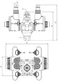 Wymiary zacisku TT4D 87 F5A (50-150 / 4x6-35Al/25Cu) SICAME