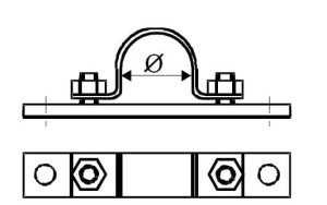 Uchwyt wysięgnika UWS - 42 do ściany - DELKAR