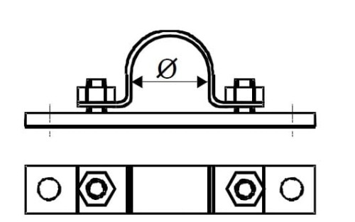 Uchwyt wysięgnika UWS-42 do ściany DELKAR PROSPERSKLEP