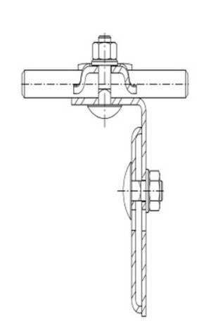 Zacisk do felcu kątowy ocynkowany DELKAR 0-27