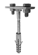 Wspornik wkręcany mocujący płaskownik 0-5K 80mm DELKAR