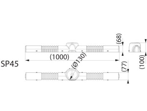 ENSTO SP 45.3 - Osłona przeciw ptakom do izolatorów liniowych stojących (3 szt) (UN-N)
