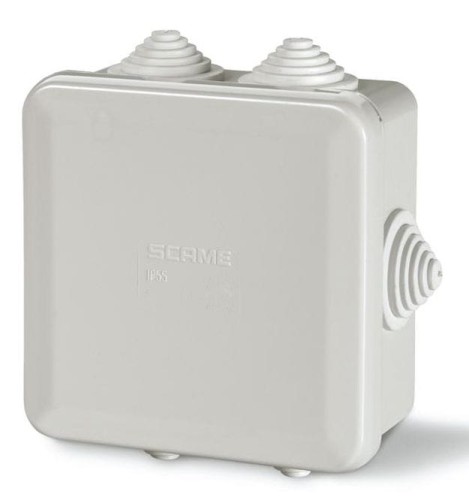 Puszka instalacyjna z dławnicami CUBOX IP55 SCAME 689.004 _PROSPERSKLEP