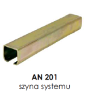 Szyna systemu HERKULES - 1m (AN 201) - ASSECURO