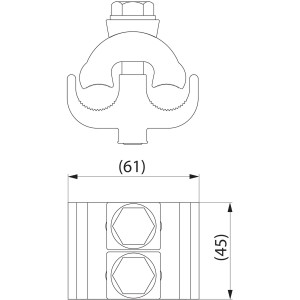 ENSTO SL 8.21 - Zacisk Al/Al, 50-240/50-240