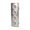 Gniazdo meblowe 4x250V AC INOX,_OR-AE-1340 ORNO POLSKA