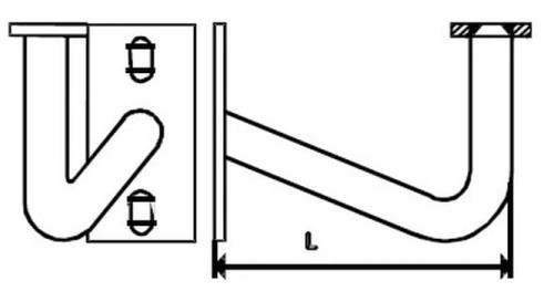 Rożek uziemiający skośny długi EP-IN-RUS-D DELKAR PROSPERSKLEP