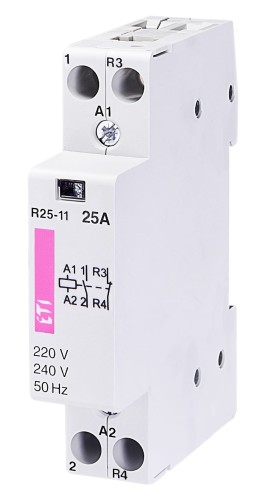 Stycznik modułowy ETICON R 25-11 230V, 25A 2 styki rozwierny i zwierny 002463504 PROSPERSKLEP ETI