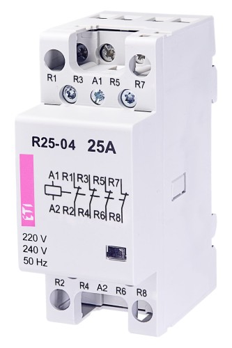 Stycznik modułowy ETICON R 25-04 230V, 25A 4 styki 002462350 ETI_PROSPERSKLEP