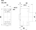 Schemat ETI ETICON 002462340 R 25-22 230V, 25A 4 styki_PROSPER