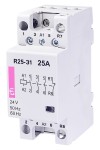 Stycznik modułowy ETICON R 25-31 24V, 25A 4 styki (002462321) - ETI Polam