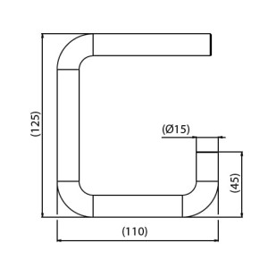 Kabłąk w kształcie litery C do zacisków SL39.2 i SEW20.72 (UN-N) ENSTO PSS 922