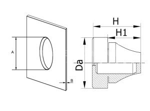 Przepust gumowy PDE 29 WT (opakowanie 25 sztuk) ERGOM PDE 29 biały - ERGOM