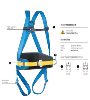 Szelki bezpieczeństwa P-02 AB 102 01 - PROTEKT