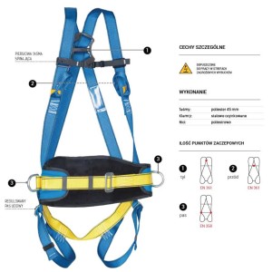 Szelki bezpieczeństwa P-05S AB 105 02 - PROTEKT