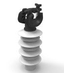 ENSTO SDI 83.2M24 - Izolator kompozytowy stojący pełnopniowy wsporczy z uchwytem przelotowym