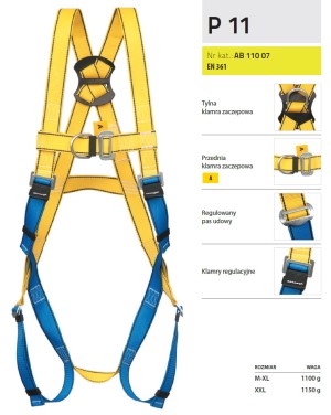 Szelki bezpieczeństwa P-11 AB 110 07 - PROTEKT
