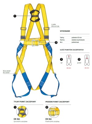 Szelki bezpieczeństwa P-35 AB 135 01 - PROTEKT