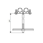 Uchwyt UR-1 L-300 do stojaka WRP EP-KO-NN-UR-300 - DELKAR