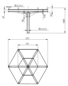 Konstrukcja pod bocianie gniazdo EP-KO-BOC-GNI - DELKAR
