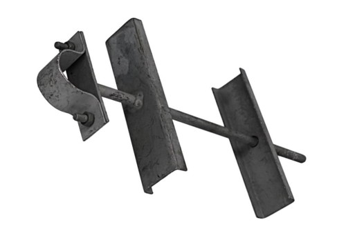 Uchwyt UK-1 bez odsadzenia EP-UC-UK1-25X330 pojedynczy Delkar_PROSPERSKLEP