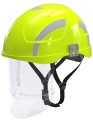 Hełm SECRA F111.HSE2 H058S jaskrawy żółty HiVis z osłoną twarzy kl 1- HUBIX PROSPERSKLEP