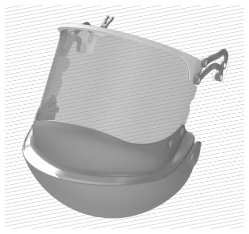 Osłona twarzy E6HT klasa 2 SECRA G113.1119 do hełmów H058S HUBIX_PROSPERSKLEP