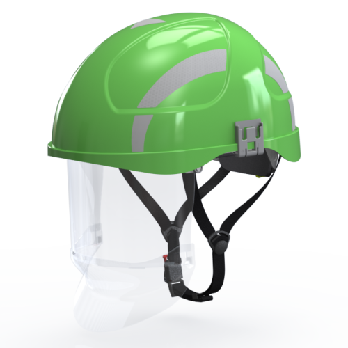 F111.GSE2 H058S SECRA Zielony hełm elektroizolacyjny, osłona twarzy klasy 1 Box-test PROSPERSKLEP