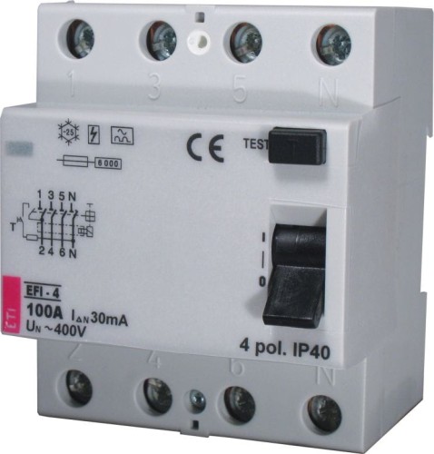  	Wyłącznik rożnicowo-prądowy EFI-4 80A/0,3 AC 002064145 PROSPERSKLEP ETI Polam