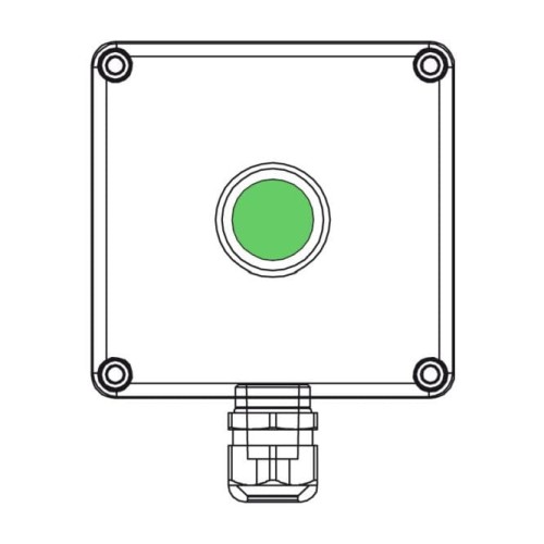 Puszka sygnalizacyjna LED EX zielona SCAME 6440345LDG_PROSPERSKLEP