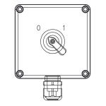 Przełącznik 2 pozycyjny 0-I EX 644.0345-SE1 - SCAME