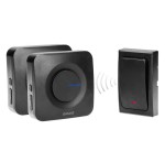 Dzwonek bezprzewodowy z dwoma odbiornikami ORNO ONDO 2 AC OR-DB-MT-165 36 dźwięków 200m