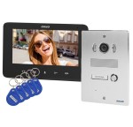 Zestaw wideodomofonowy ORNO INDI P OR-VID-VP-1070/B  z czytnikiem breloków zbliżeniowych interkom czarny