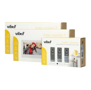 Zestaw wideodomofonowy Vibell ORNO NOVEO MULTI 2 OR-VID-EX-1063/W  LCD 7" z białym monitorem