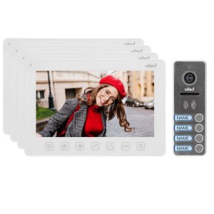 Zestaw wideodomofonowy Vibell ORNO NOVEO MULTI 4 OR-VID-EX-1065/W LCD 7" z białym monitorem
