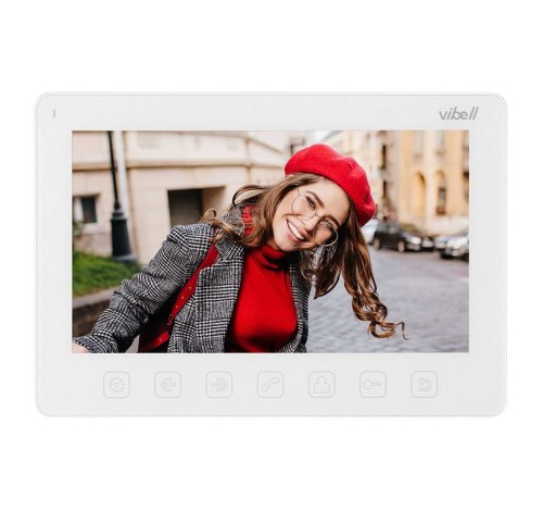 Wideo monitor ORNO OR-VID-EX-1057MV/W do zastosowania w systemach VIBELL w kolorze białym PROSPERSKLEP