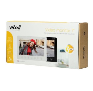 Wideo monitor ORNO OR-VID-EX-1057MV/W do zastosowania w systemach VIBELL w kolorze białym