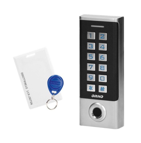 Zamek szyfrowy ORNO OR-ZS-823 hermetyczny z czytnikiem kart i breloków oraz czytnikiem linii papilarnych PROSPERSKLEP