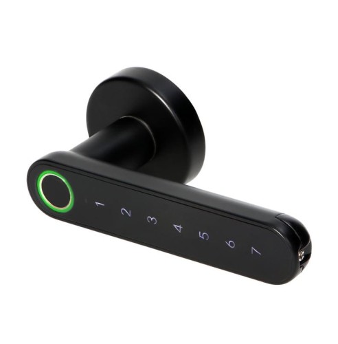 Klamka szyfrowa ORNO OR-ZS-853/B z klawiaturą dotykową i Bluetooth 4.0 w kolorze czarnym PROSPERSKLEP