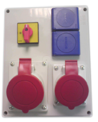 SCAME - Rozdzielnica E-BOX 4xotw 1x32A/5 1x16A/5 2x230 686.3122 