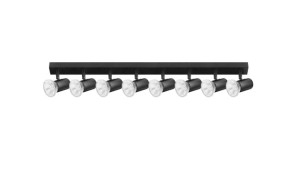 Oprawa ścienno-sufitowa E27 max. 8x60W ORNO ADVITI RIO SP 8  AD-OP-6434BE27 czarna