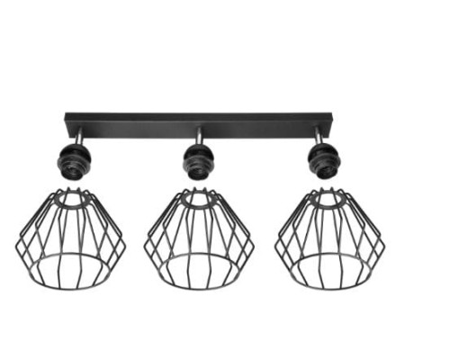 Oprawa ścienno-sufitowa E27 max. 3x60W czarna ORNO ADVITI WAYA AD-LD-6262BE27M PROSPERSKLEP