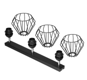 Oprawa ścienno-sufitowa E27 max. 3x60W czarna ORNO ADVITI WAYA 3P AD-LD-6262BE27M