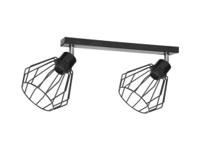 Oprawa ścienno-sufitowa E27 max. 2x60W czarna ORNO ADVITI PINO 2P AD-LD-6367BE27M