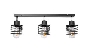 Oprawa ścienno-sufitowa E27 max. 3x60W czarna listwa ORNO ADVITI ISLA 3P AD-LD-6388BE27M