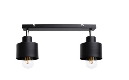 Oprawa ścienno-sufitowa E27 max. 2x60W czarna listwa ORNO ADVITI LISA 2P AD-LD-6393BE27M PROSPERSKLEP