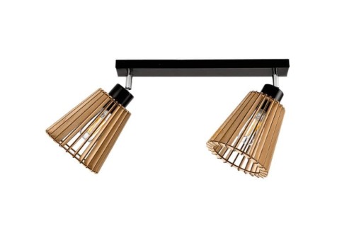 Oprawa ścienno-sufitowa E27 max. 2x60W czarna listwa ORNO ADVITI DELOS 2P AD-LD-6405BE27D PROSPERSKLEP