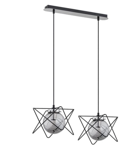Lampa wisząca E14 max. 2x40W ORNO ADVITI CORRADO 2P AD-LD-6212GGE14S chrom PROSPERSKLEP