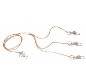 Uziemiacz przenośny trójzaciskowy dla małych średnic U3-SM-7/8-6,5/1-25-(I)(KL) ELEKTROWYPOSAŻENIE